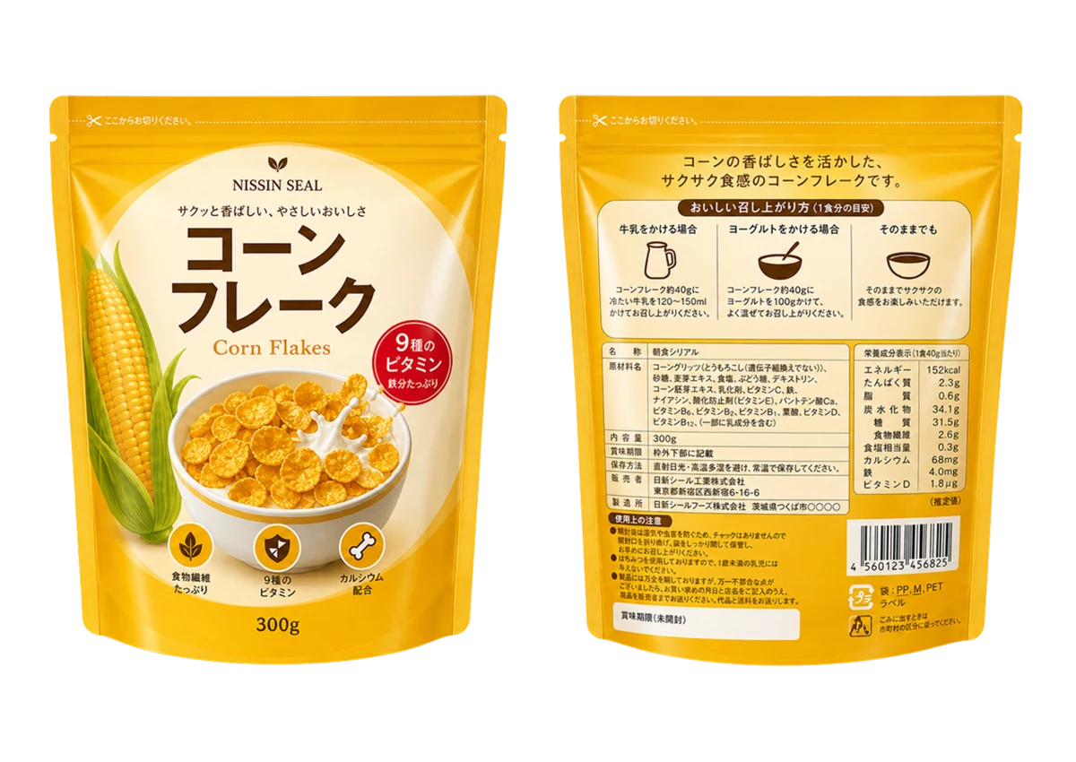 チャック付スタンドパウチ